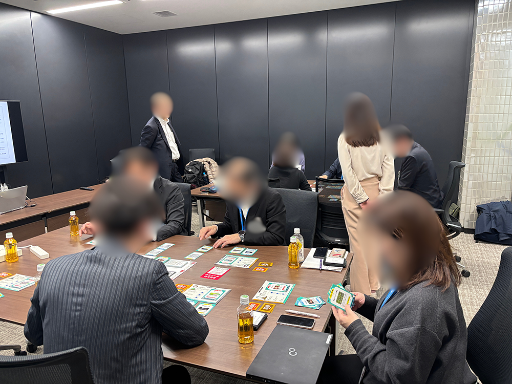 チームで議論中