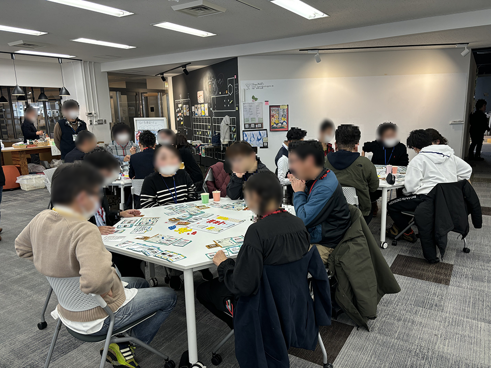 カードを選択する様子