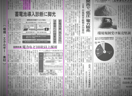 太陽光・蓄電池シミュレーションソフト「エネがえる」が日経新聞朝刊取り上げられました。